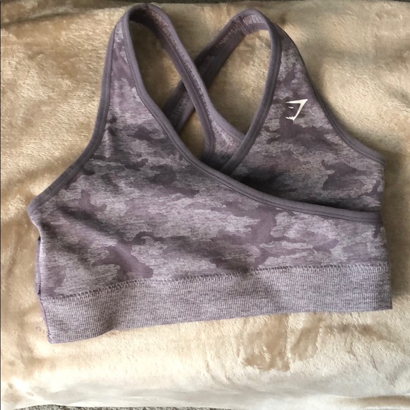 Gymshark Other - Gymshark purple camo sports bra